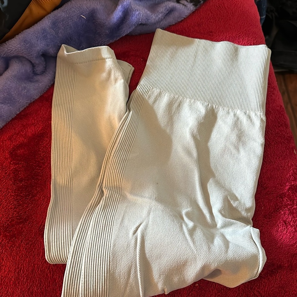 light blue workout pants